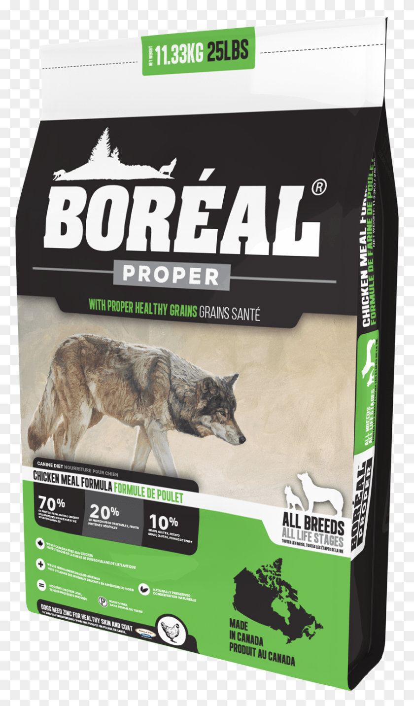 839x1476 Proper Chicken Meal Low Carb Grains Boreal Chicken Dog Food, Advertisement, Poster, Coyote HD PNG Download