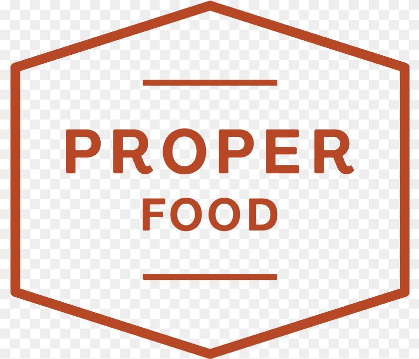 801x721 Proper Food Logo, Sign, Symbol, Road Sign, Bus Stop PNG