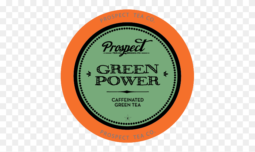 441x441 Prospect Tea Green Power K Cup Circle, Label, Text, Sticker HD PNG Download