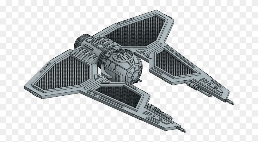 687x403 Protectorate Tie 39fang39 Revolver, Spaceship, Aircraft, Vehicle HD PNG Download