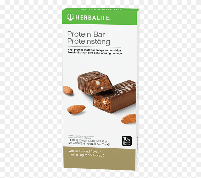 330x686 Protein Bars Vanilla Almond Herbalife Protein Bars, Plant, Nut, Vegetable HD PNG Download