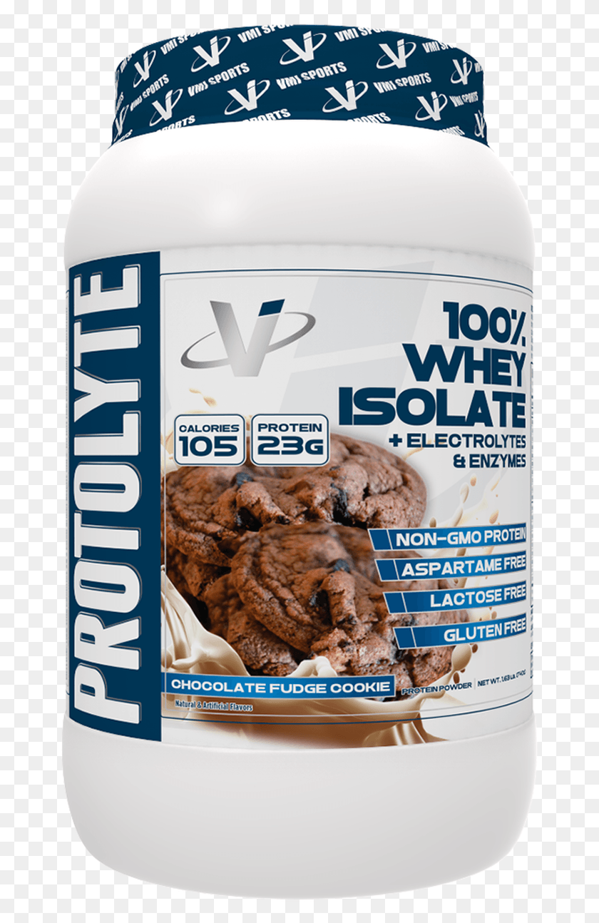 675x1234 Descargar Png Protolyte 100 Whey Isolate 2Lb Chocolate Fudge Cookie Protolyte Protein, Postre, Alimentos, Planta Hd Png