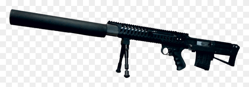 901x272 Прототип Крупнокалиберной Снайперской Винтовки Для Special Silent M, Пистолет, Оружие, Вооружение Hd Png Скачать
