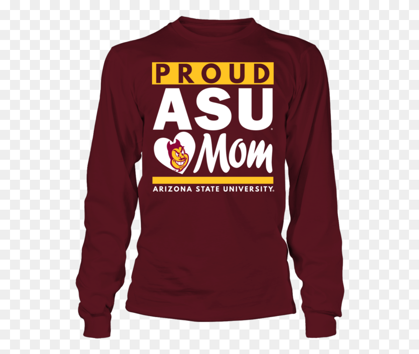 542x649 Proud Asu Mom Arizona State University Shirt, Sleeve, Clothing, Apparel HD PNG Download