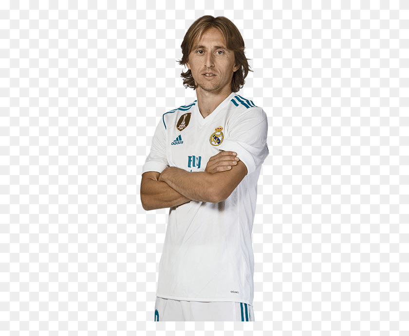 266x631 Proud Madridista Real Madrid Luka Modrich Risunok Karandashom, Clothing, Apparel, Shirt HD PNG Download