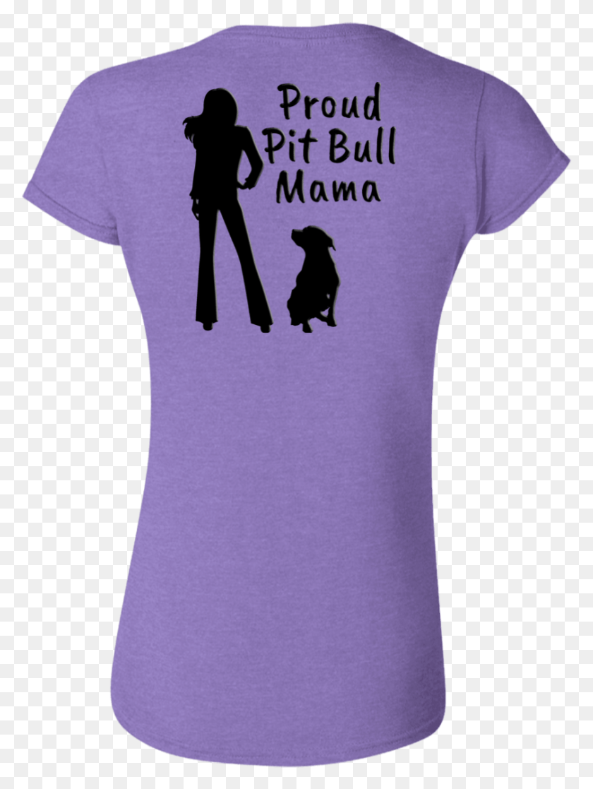 843x1143 Proud Pit Bull Mama Silhouette, Clothing, Apparel, Person HD PNG Download