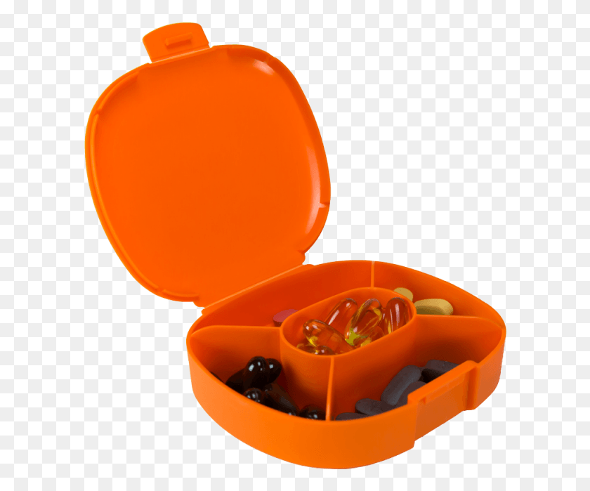 604x639 Prozis Shape Your Road Pillbox Single Size Orange Full Baby Toys HD PNG Download