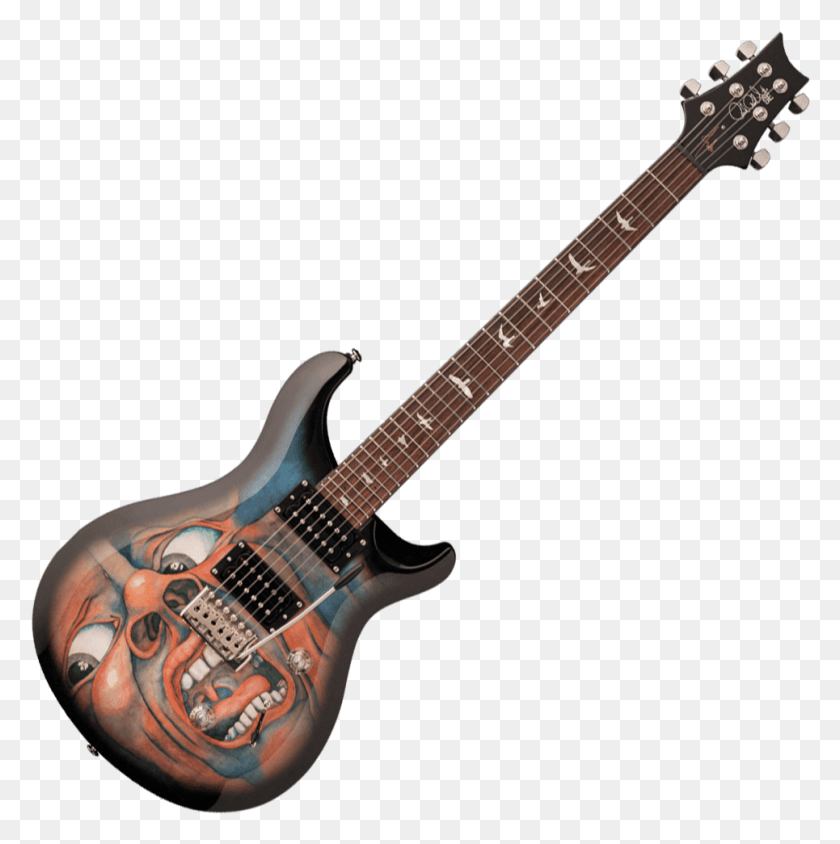 965x971 Descargar Png Prs Se Custom 22 Semi Hollow Grey Black, Guitarra, Actividades De Ocio, Instrumento Musical Hd Png