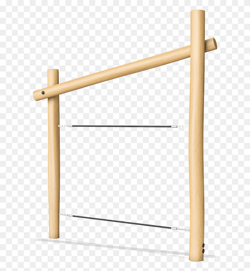 623x850 Prtico De Equilibrio Cuerda Robinia Wood, Utility Pole, Arrow, Symbol Hd Png