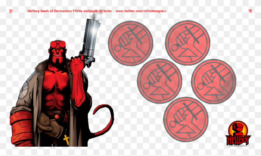 960x544 Ps Vita Hellboy 39dynamic39 Wallpaper Photo Bigred Hellboy And Ghost Rider, Person, Human, People HD PNG Download