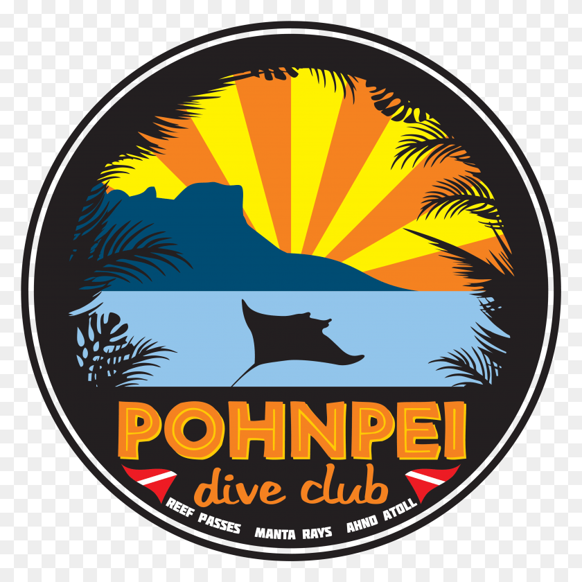 3847x3847 Psc Dive B Pohnpei Psclogodiveb Circle, Этикетка, Текст, Плакат Hd Png Скачать
