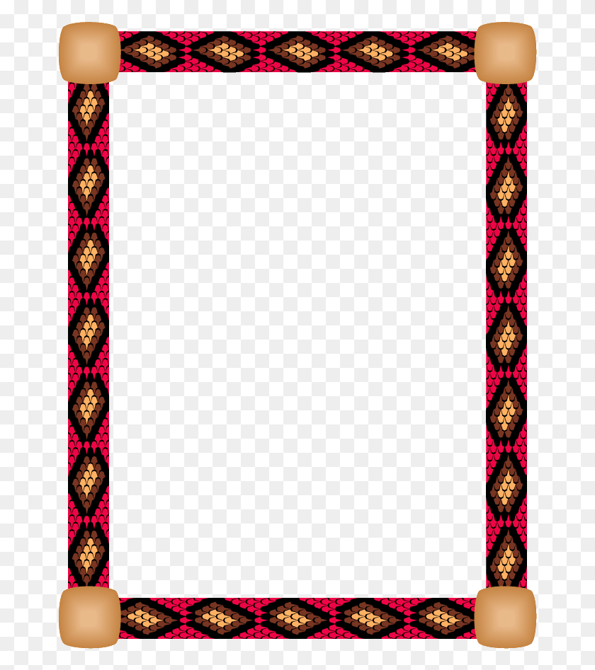 676x887 Psp Frame Native Borders Clip Art, Alfombra, Piel Hd Png