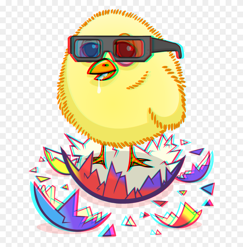 646x794 Psychedelic 3d Chick Psychedelic 3d, Graphics, Sunglasses HD PNG Download