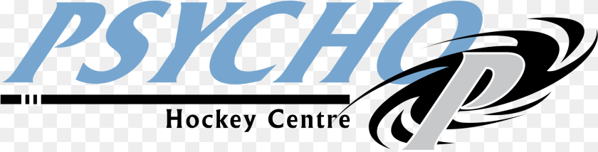 2191x558 Psycho Hockey Centre Logo Transparent Psycho, Text, Number, Symbol, Cutlery Sticker PNG