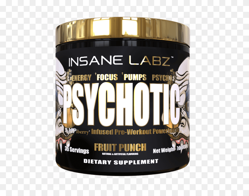 600x600 Psychotic Gold Pre Workout, Beer, Alcohol, Beverage HD PNG Download