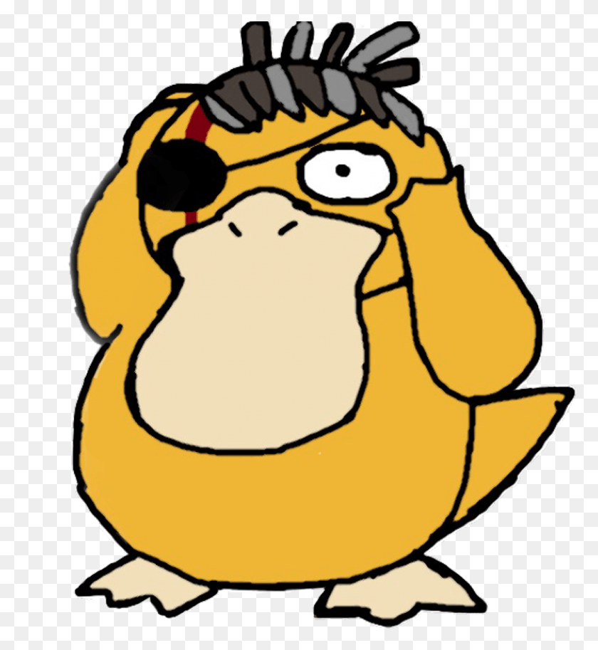 1024x1121 Psyduck, Poultry, Fowl, Bird HD PNG Download