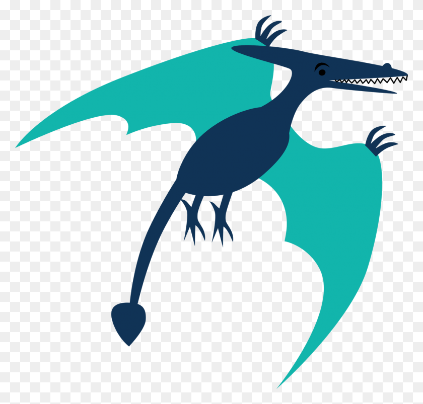 1280x1220 Pterodactyl Svg Cut File Illustration, Dragon HD PNG Download