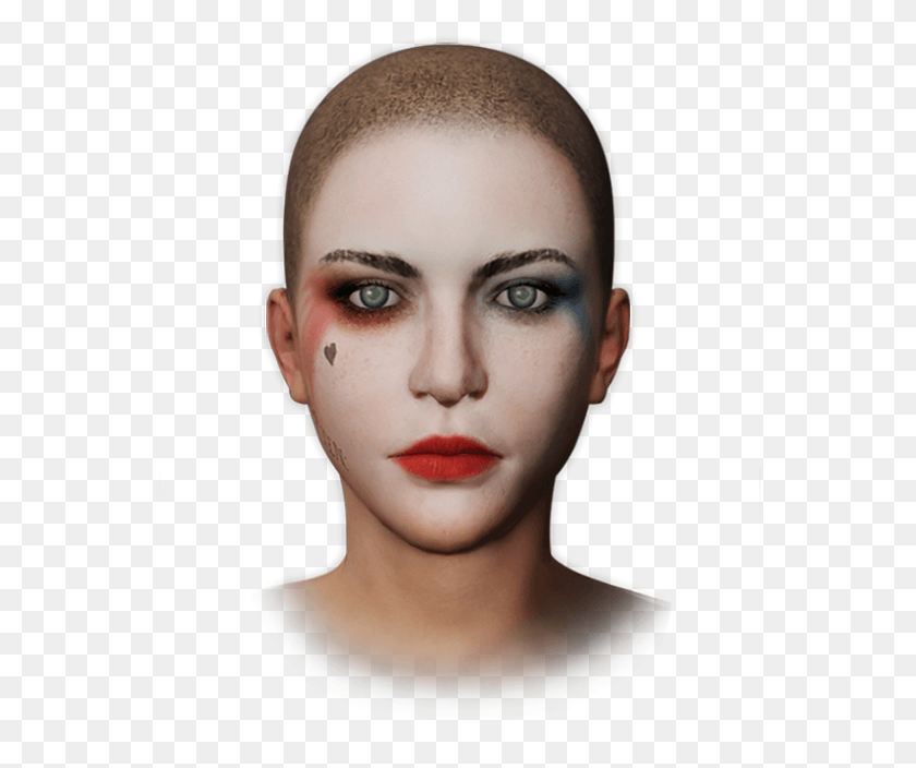 558x644 Pubg Harley Quinn, Face, Person, Human HD PNG Download