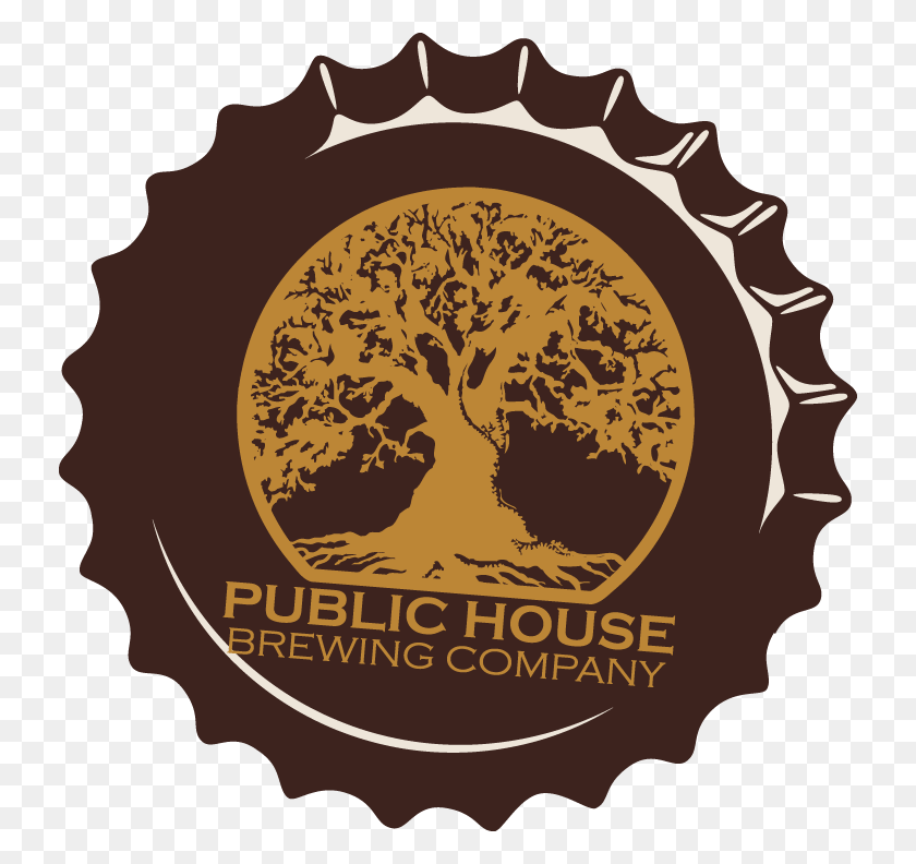732x732 Public House Brewing Company Botella Tapa Ilustración Ilustración, Etiqueta, Texto, Logotipo Hd Png