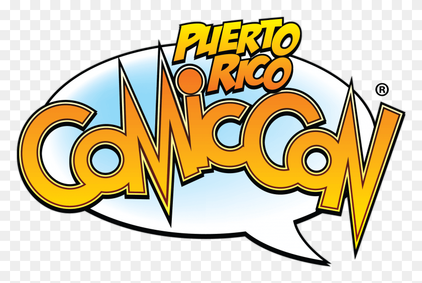 2422x1566 La Comic Con De Puerto Rico Desafía Todos Los Desafíos Y Confirma El Logotipo De La Comic Con De Puerto Rico, Etiqueta, Texto, Símbolo Hd Png