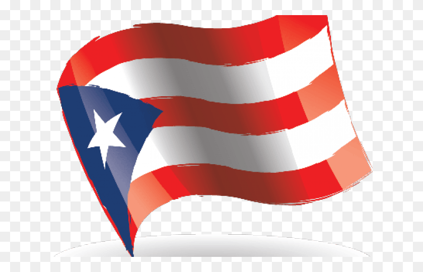 640x480 Пуэрто-Рико Волна Флаг Прозрачный, Символ, Американский Флаг Hd Png Скачать