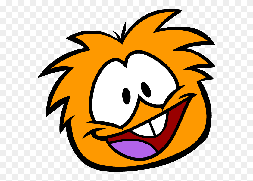 595x544 Descargar Png Puffles Images The Real Orange Puffle Wallpaper Y Club Penguin Orange Puffle, Angry Birds Hd Png