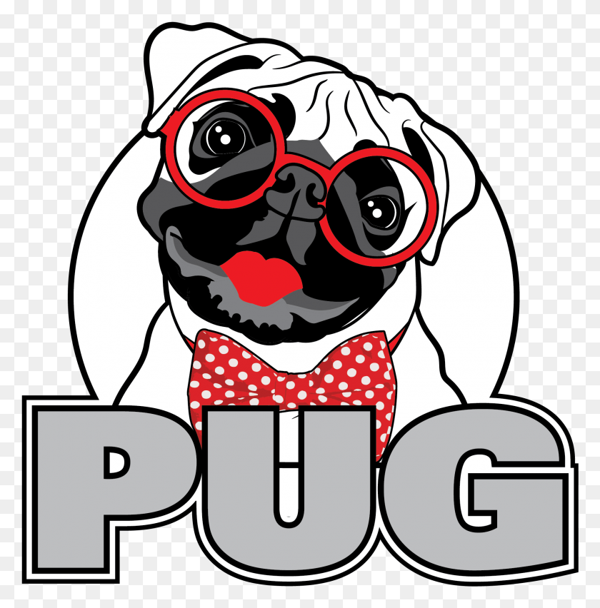 1840x1869 Pug Art Sample By Get39n Graphic Design Pug, Text, Label, Stencil HD PNG Download
