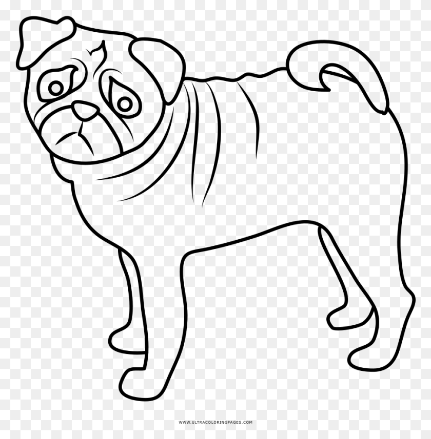 901x921 Pug Coloring, Gray, World Of Warcraft HD PNG Download
