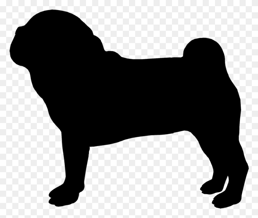 996x829 Рисунок Собаки Мопса На Getdrawings Силуэт Мопса, Серый, Мир Варкрафта Png Скачать