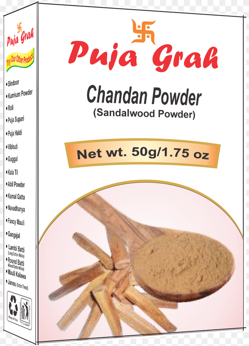 Puja Grah Vibhuti, Cutlery, Powder, Spoon Sticker PNG