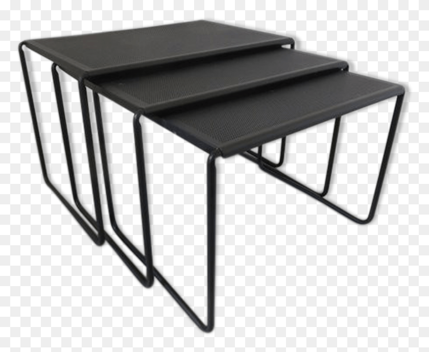 1244x1004 Pull Out Tables In Perforated Metal 6070s Coffee Table, Furniture, Coffee Table, Tabletop HD PNG Download