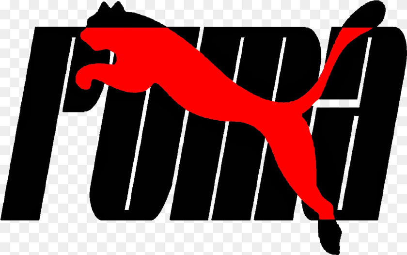 Puma Logo Puma Logo Red, Person, Symbol, Cutlery, Fork Transparent PNG