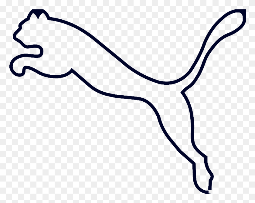 894x701 Puma Logo White Puma Logo, Bow, Animal, Symbol HD PNG Download