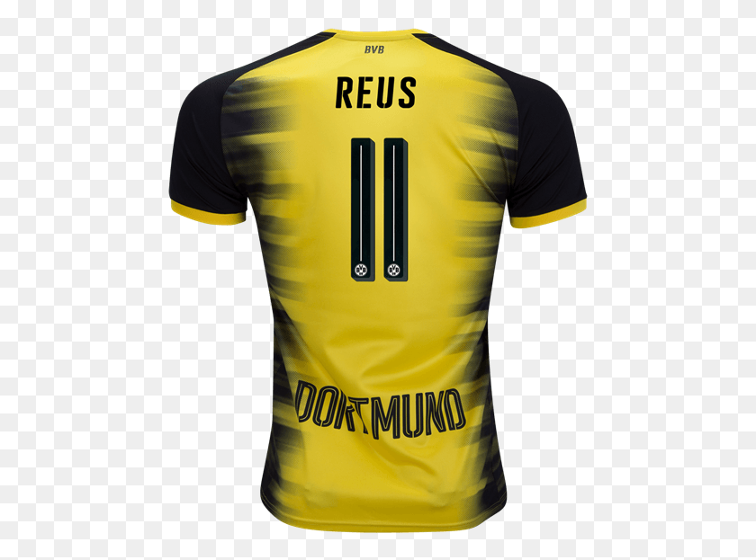 467x563 Puma Marco Reus Borussia Dortmund European Home Jersey Uniformes De Times Europeus 2018, Одежда, Одежда, Рубашка Png Загрузить