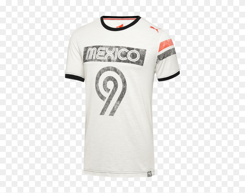 695x601 Puma Men39s Mexico Pitch Soccer Tee White Band T Shirt, Clothing, Apparel, T-shirt HD PNG Download