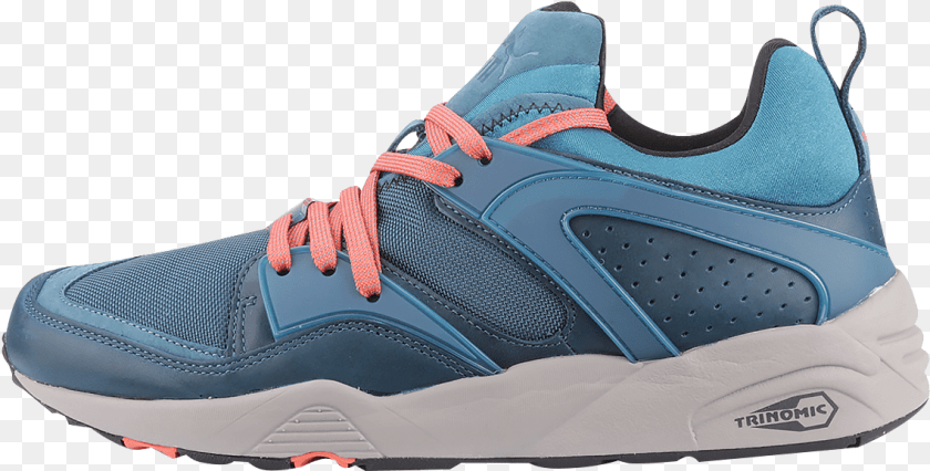 1139x578 Puma Trinomic Blaze Of Glory Leather Legion Blue Sneakers, Clothing, Footwear, Shoe, Sneaker PNG