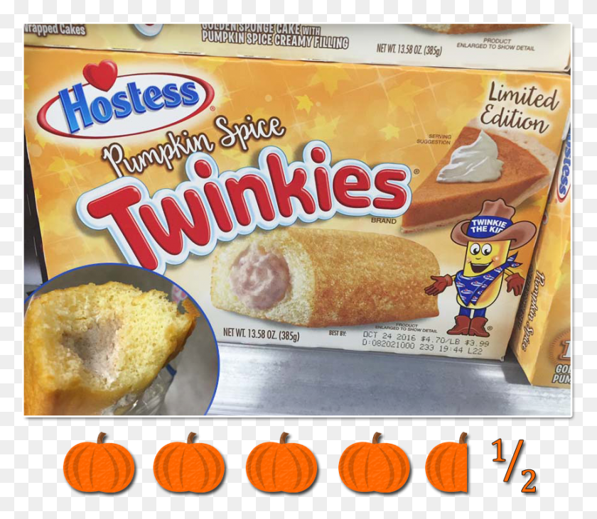 862x742 Pumpin Spice Twinkies Hostess Twinkies, Food, Bread, Cornbread HD PNG Download