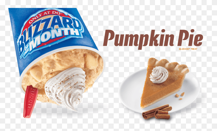 938x541 Pumpkin Pie Blizzard Treat Dairy Queen Blizzard, Cream, Dessert, Food HD PNG Download