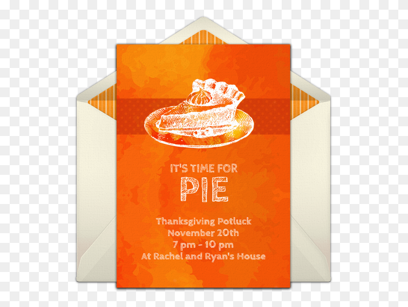 535x572 Pumpkin Pie Online Invitation Pumpkin Pie, Advertisement, Envelope, Poster HD PNG Download