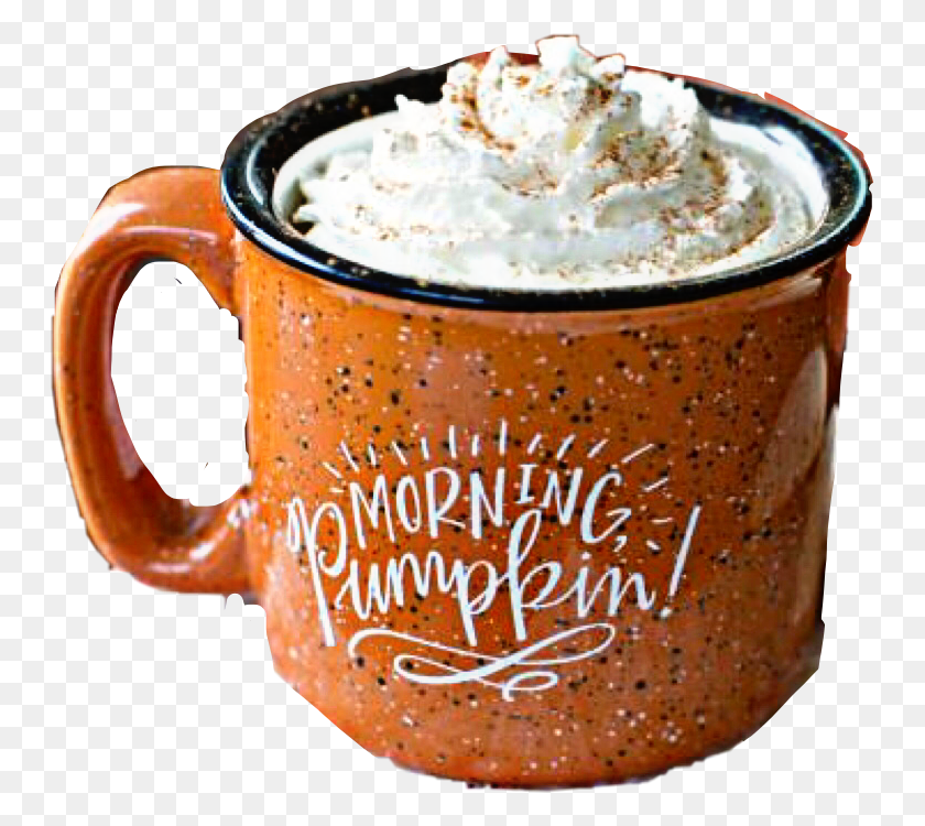 749x690 Pumpkin Spice Cinnamon Yummy Drink Cocoa Latte Fall Mug, Cream, Dessert, Food HD PNG Download