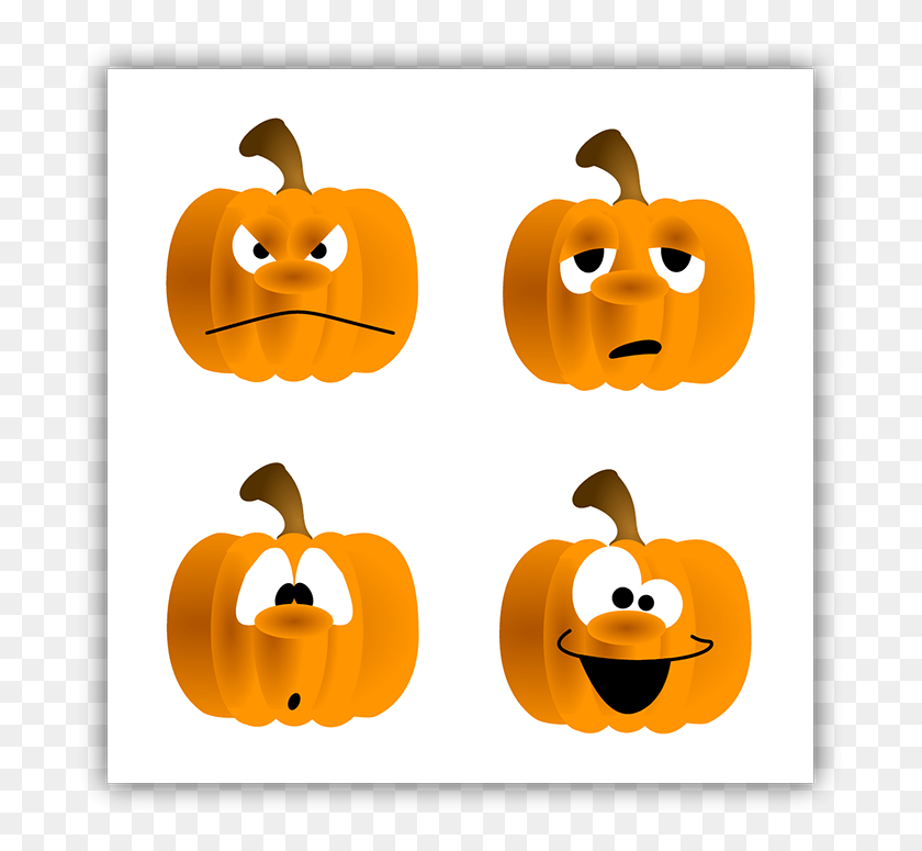 709x715 Pumpkin With Faces Clipart Smiley Face Pumpkin Cartoon, Vegetable, Plant, Food HD PNG Download