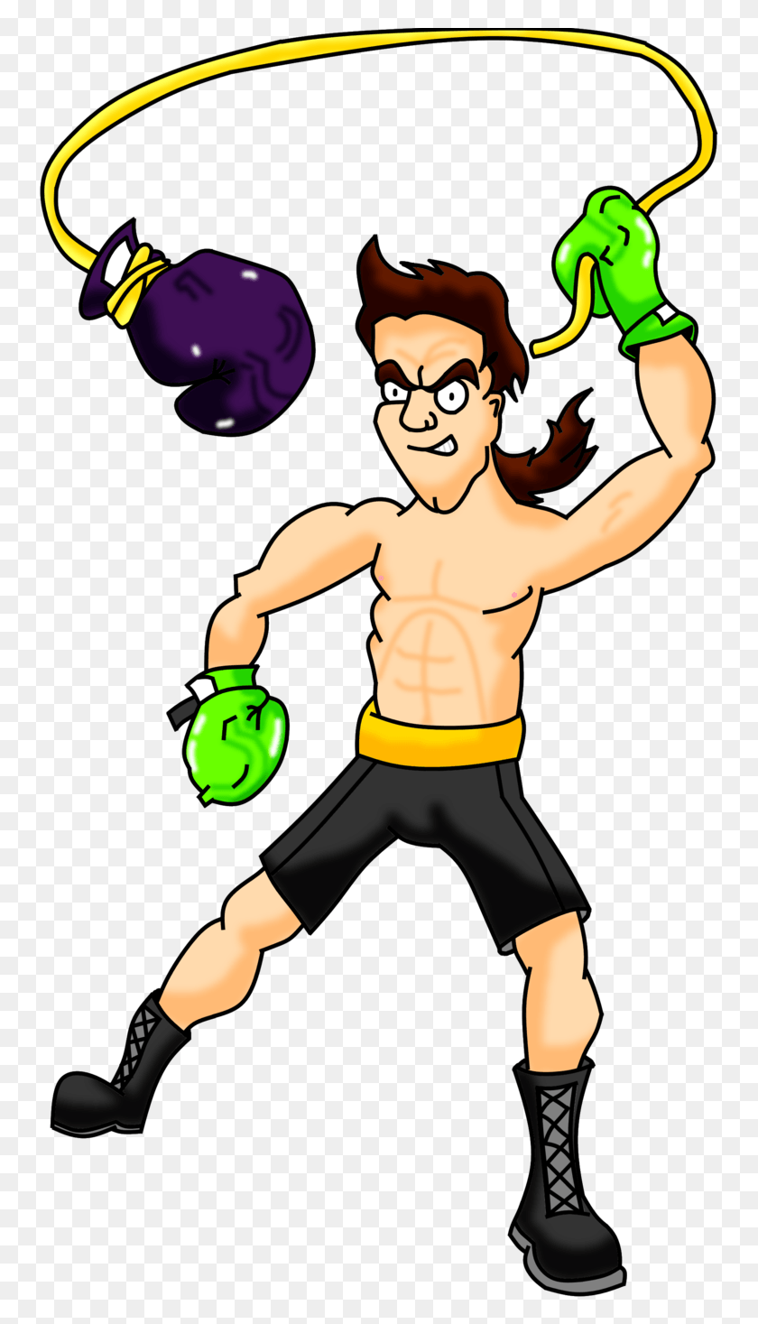 753x1407 Punchout Super Punchout Wii Area Artwork Image Cartoon, Person, Human, Sphere HD PNG Download