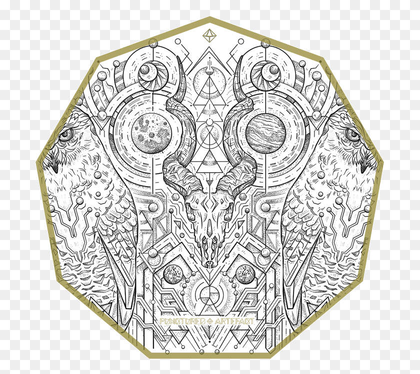 699x688 Punctured Artefact Circle, Armor, Rug, Shield HD PNG Download