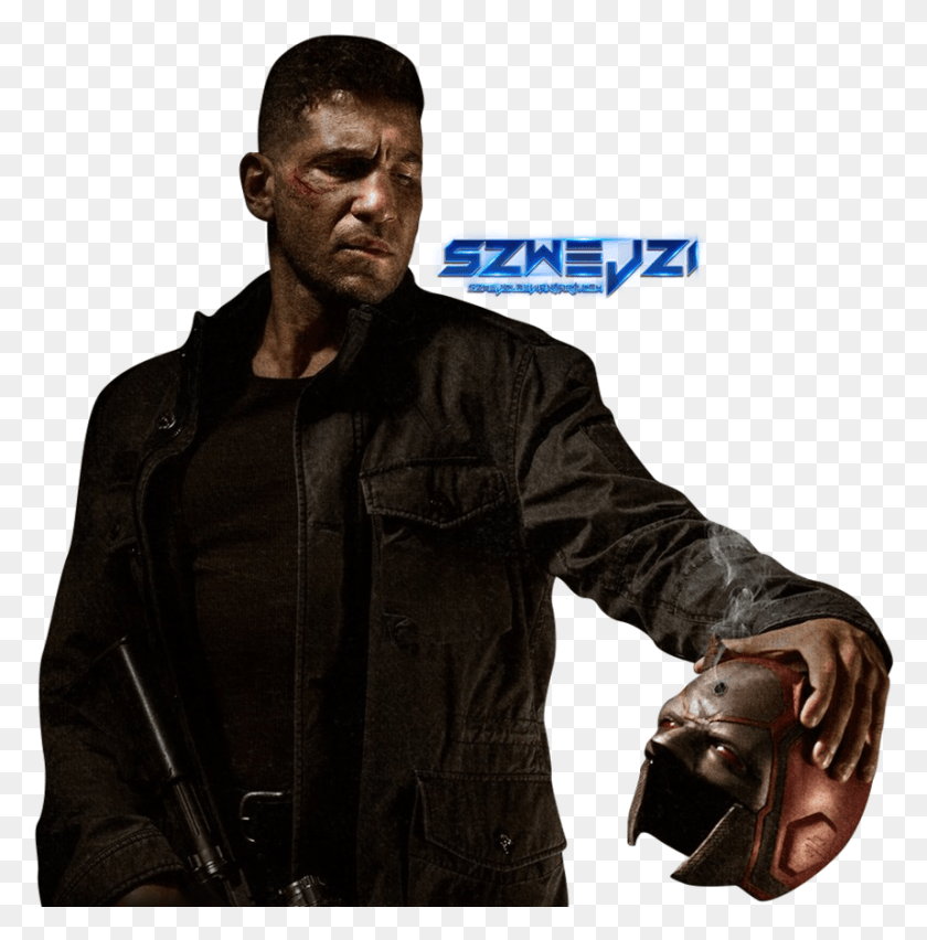 858x872 Punisher Image, Person, Human, Jacket HD PNG Download