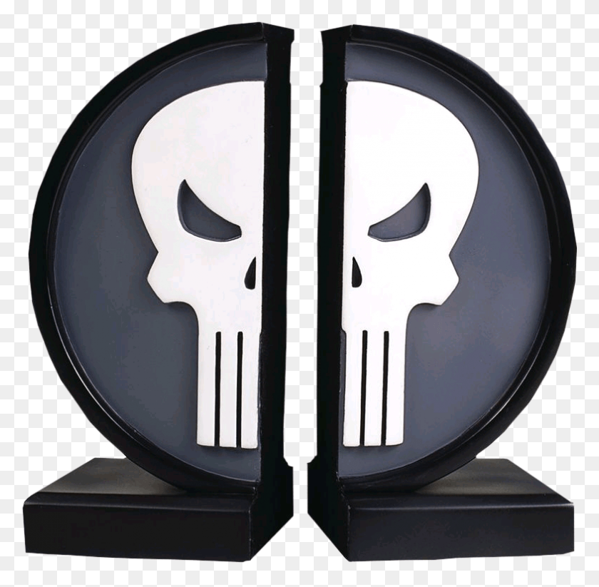 785x768 Descargar Png Punisher Logo Sujetalibros Punisher Logo, Símbolo, Marca Registrada, Emblema Hd Png