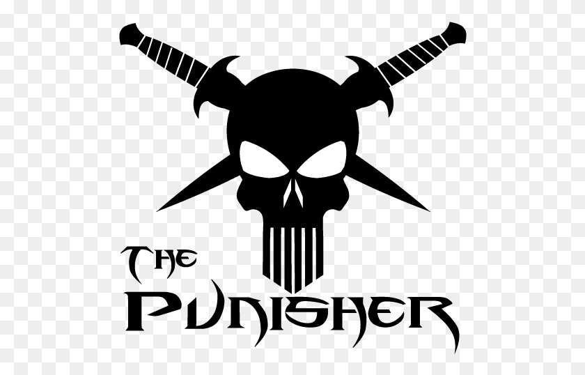 500x478 Punisher Logo Byrww Overcast Walden And The Werewolf, Moon, Outer Space, Night HD PNG Download