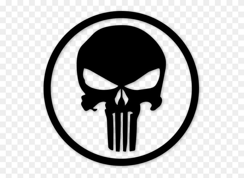 Punisher Skull Circle, Gray, World Of Warcraft HD PNG Download download fre...