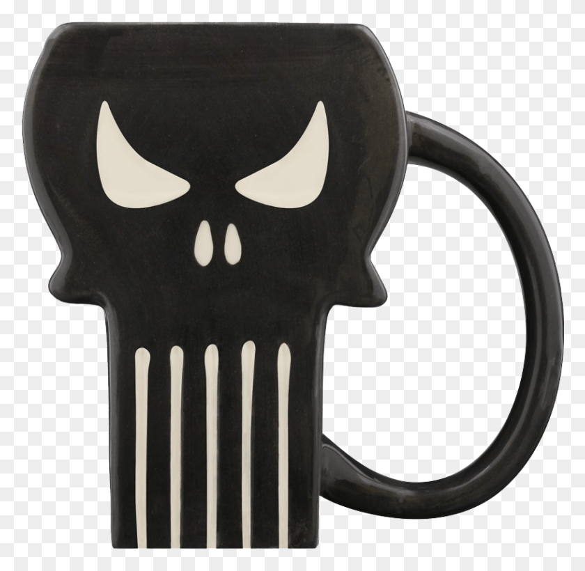 817x797 Punisher Skull Logo Moulded Mug Mug, Axe, Tool HD PNG Download