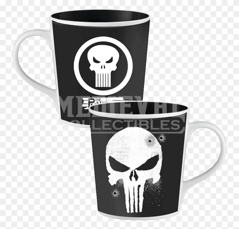 755x746 Punisher T Shirt, Coffee Cup, Cup, Giant Panda HD PNG Download