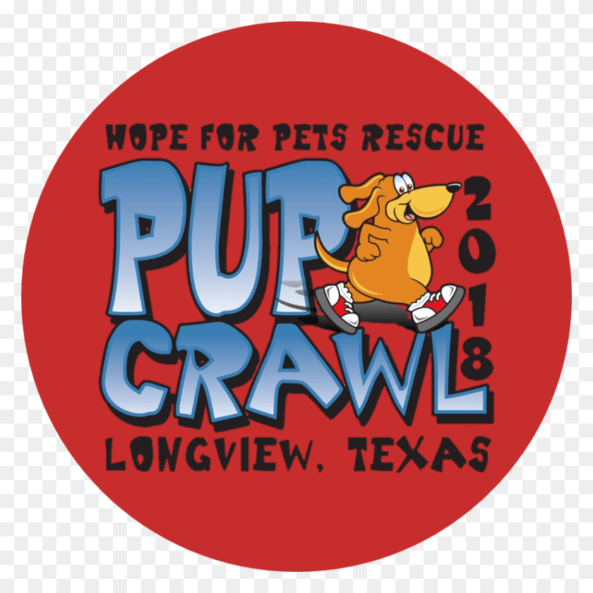 825x825 Pup Crawl Cartoon, Label, Text, Logo HD PNG Download